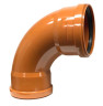 Колено канал. наруж. двухраструбное PVC-U 110/90°