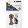 Набор для уплотнения резьб лен 15 гр.+паста 70 гр. SANFIX